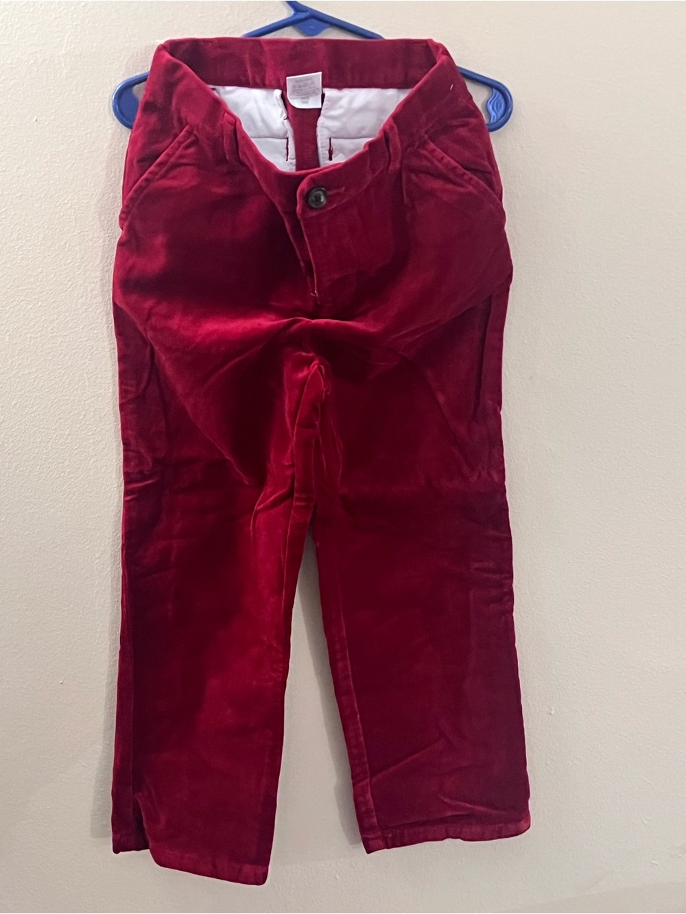 Kids Red Corduroy Pants - Classic Toddler Bottoms